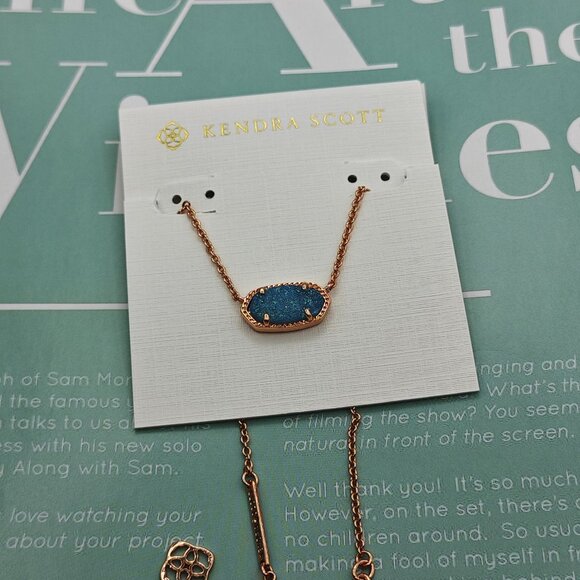 Kendra Scott rose Gold Necklace - Picture 1 of 4